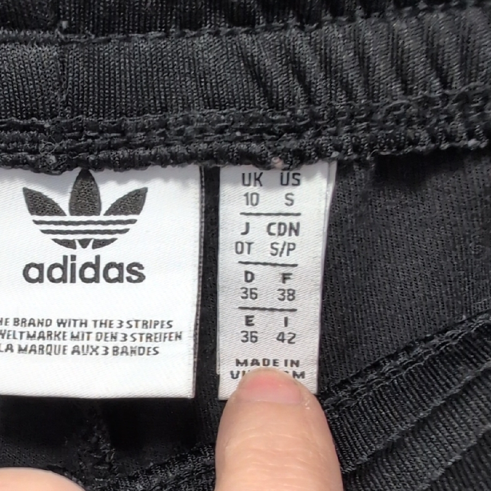 adidas Black and White Track Pants - Picture 11 of 12